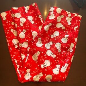 New snowman, dress pants, ugly Christmas sweater party pants men’s large
